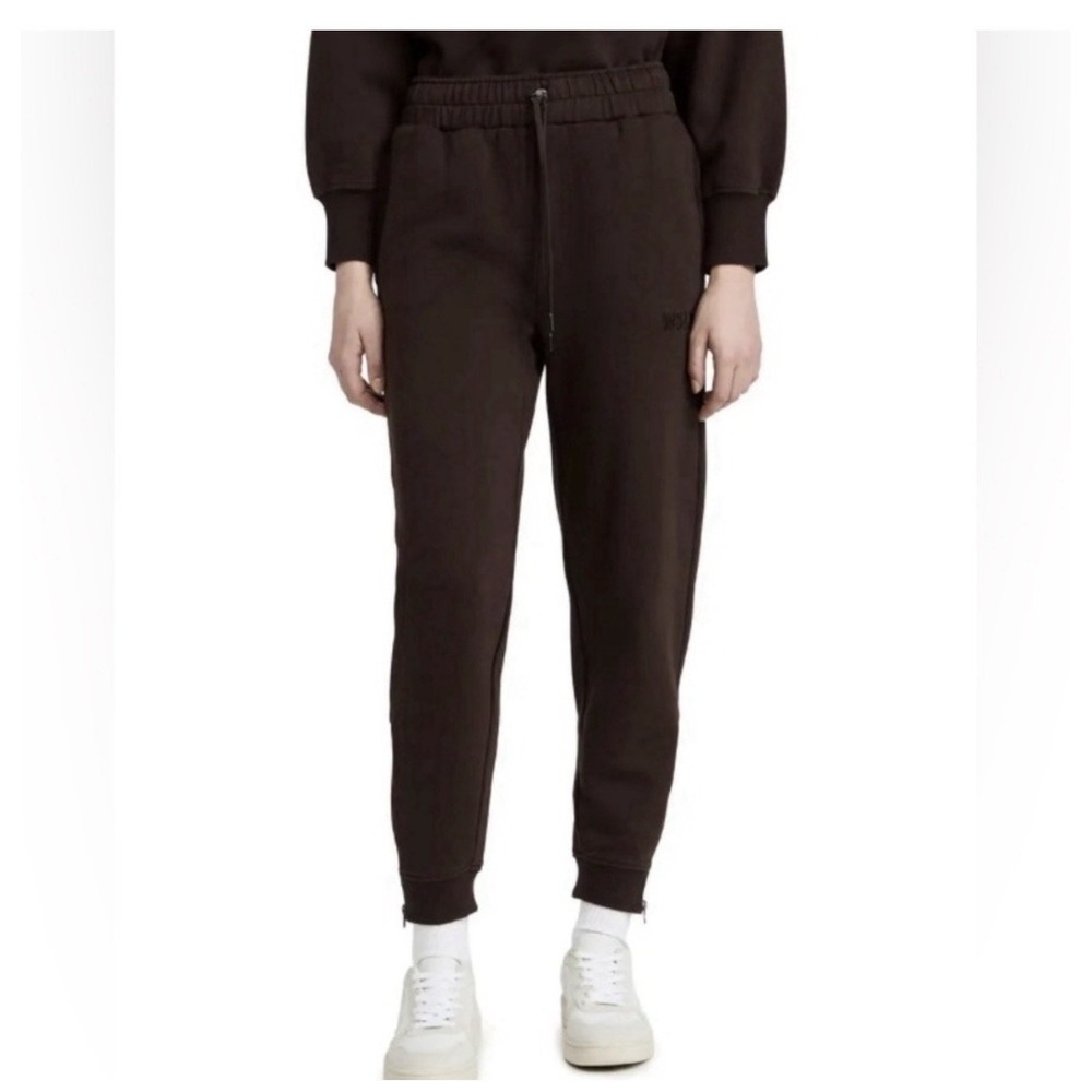 WSLY Drawstring‎ Sweatpants in Brown Zip Cuffs Size XS